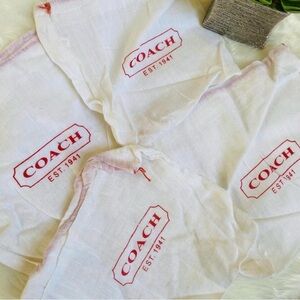 Set of 4 coach dust bags